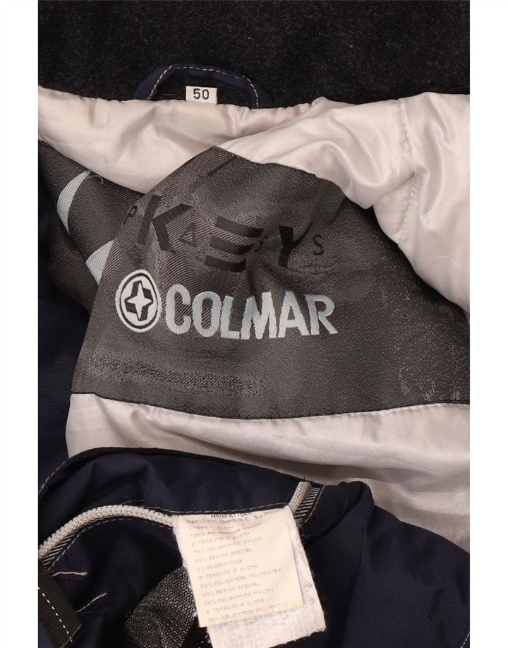 Colmar Ανδρικό μπουφάν σκι με κουκούλα IT 50 Medium Navy Blue Colorblock Polyamide