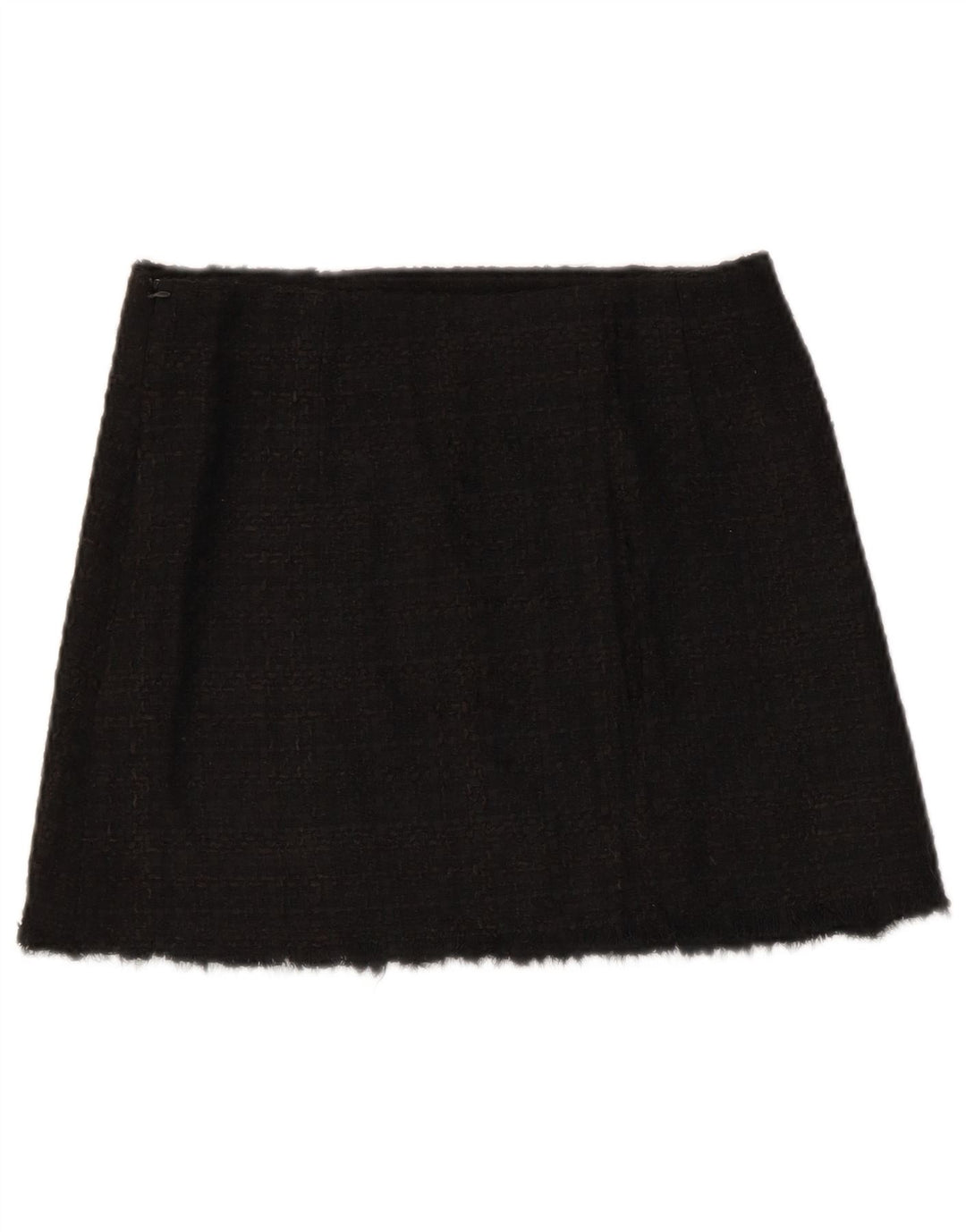 Zara Γυναικεία Μίνι Φούστα Small W26 Black Check Acrylic