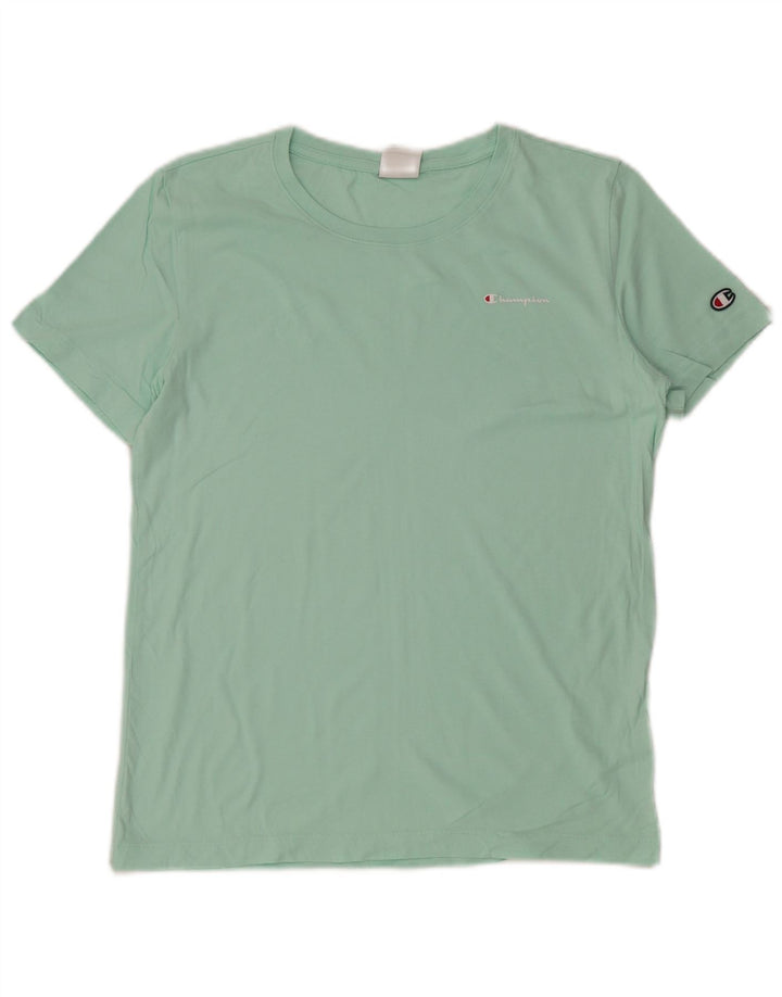 Champion Women T-Shirt Top UK 14 Large Green