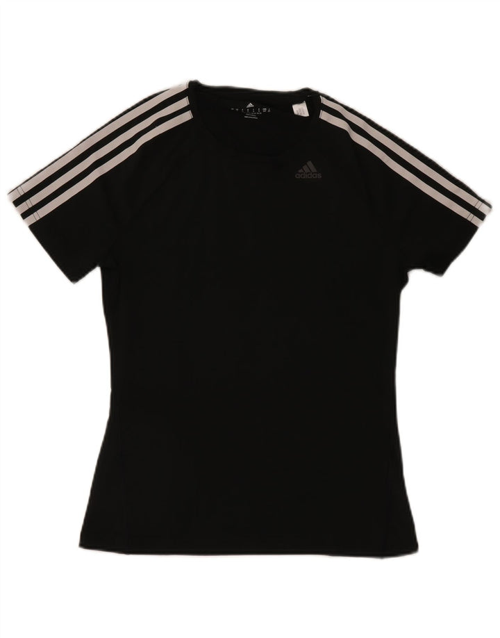 Adidas Γυναικείο T-Shirt Climalite Top UK 8/10 Small Black Polyester