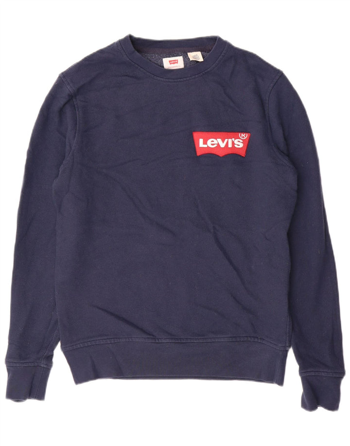 Ανδρικό γραφικό φούτερ LEVI'S Jumper Small Navy Blue Cotton