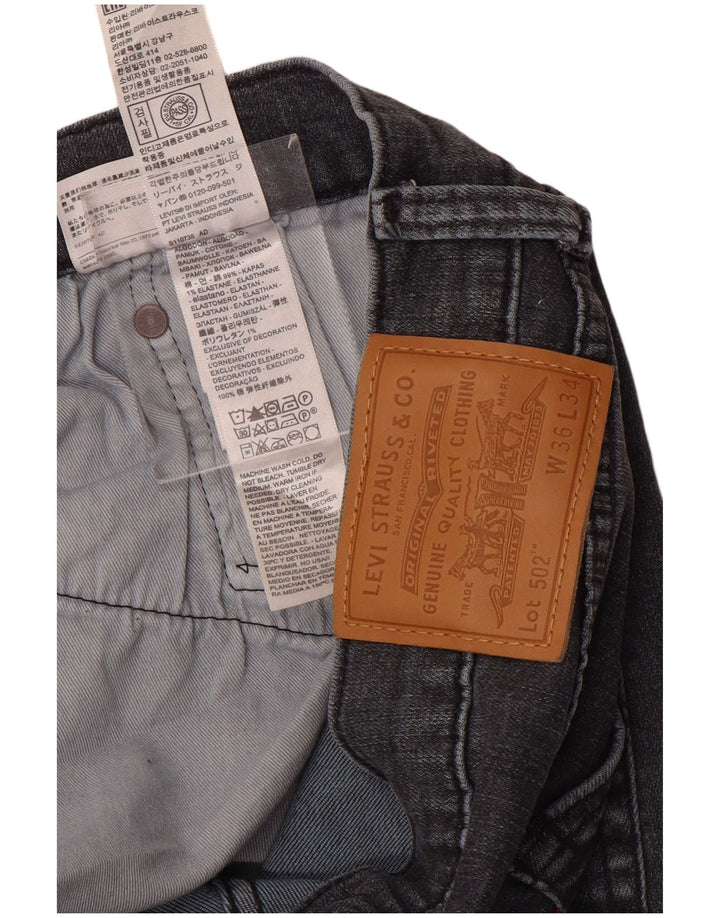 LEVI'S Ανδρικό τζιν 502 Tapered W36 L34 Γκρι βαμβακερό