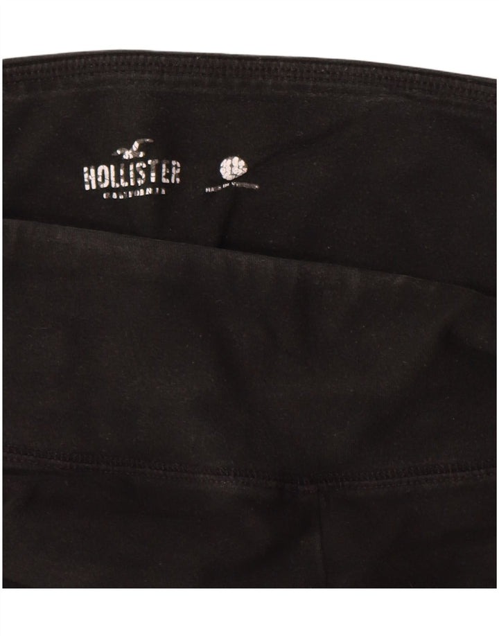 Γυναικείο γραφικό κολάν HOLLISTER UK 14 μεγάλο μαύρο βαμβακερό