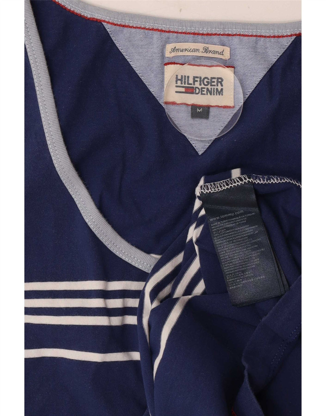 Ανδρικό γιλέκο Tommy Hilfiger, Βαμβακερό μεσαίο, μπλε ναυτικό ριγέ