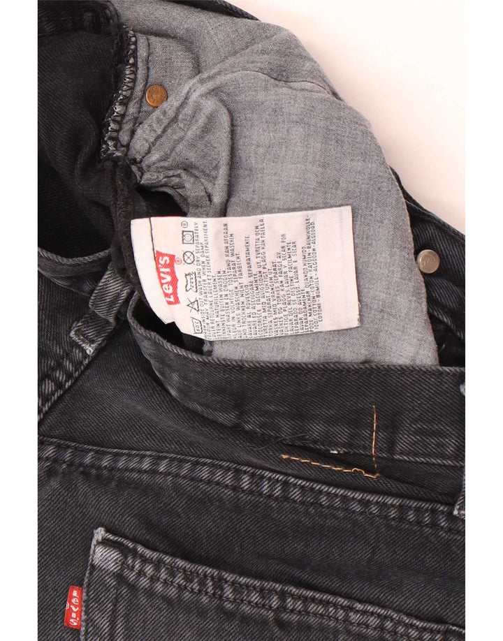 Levi's Mens 501 Straight Jeans W34 L34 Μαύρο βαμβακερό