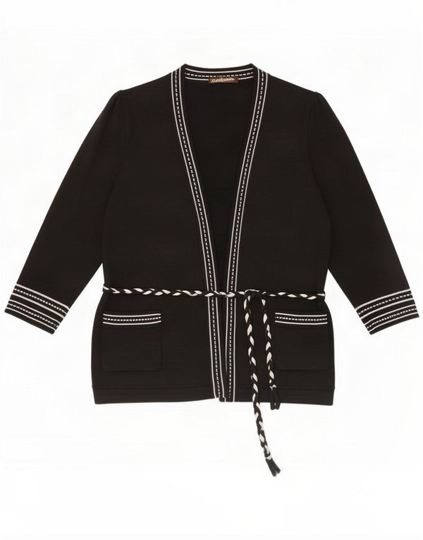 Γυναικεία ζακέτα Vintage UK 16 Large Black Colourblock