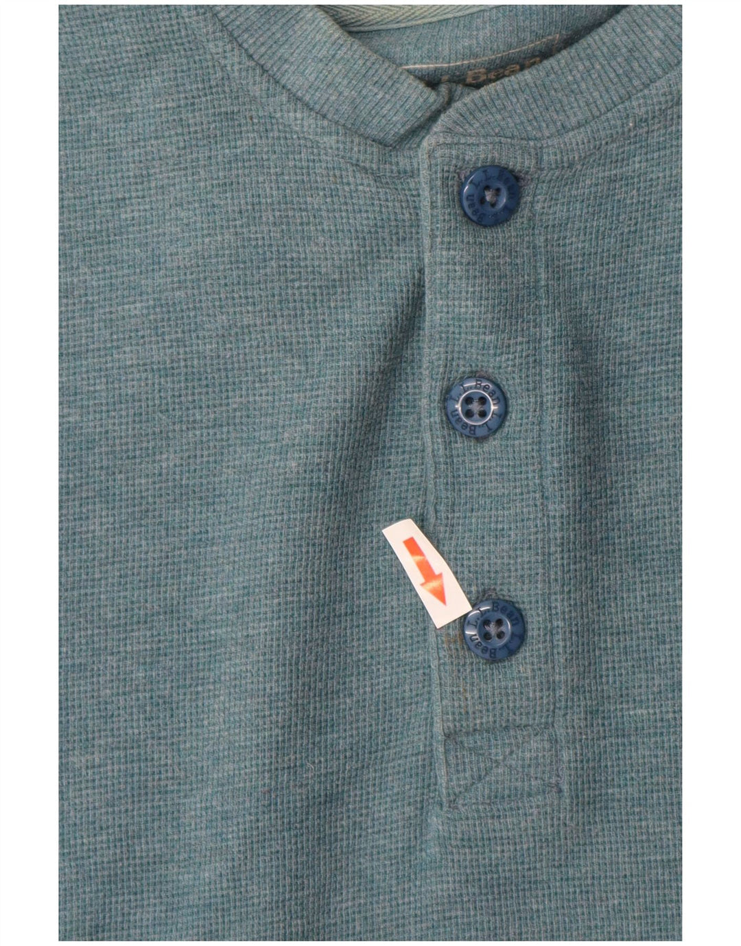 L.L.BEAN Ανδρικό τοπ με παραδοσιακή εφαρμογή Μακρυμάνικο μικρό μπλε βαμβακερό