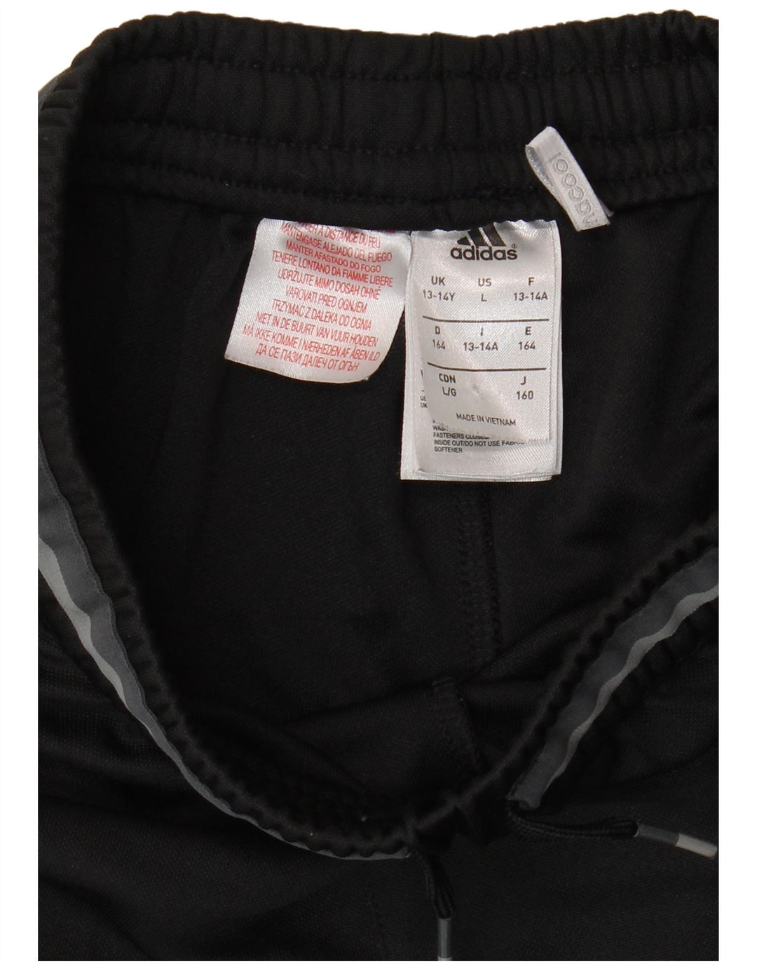 Παντελόνι αθλητικής φόρμας ADIDAS Boys Olympique Lyonnais 13-14 ετών Μαύρο