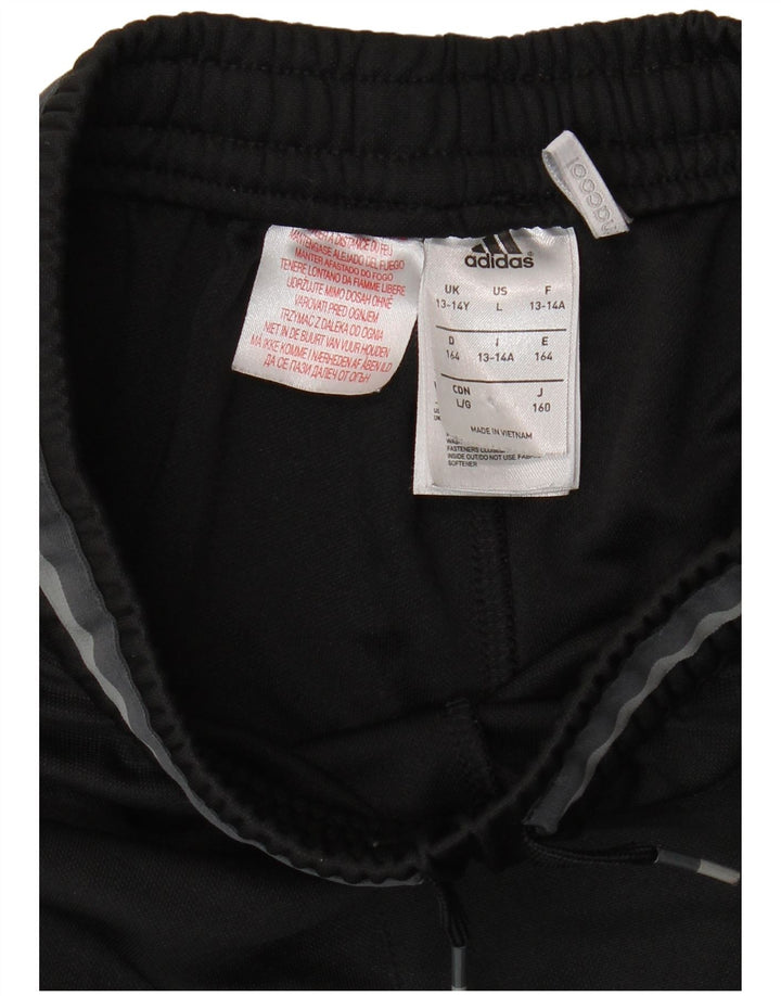 Παντελόνι αθλητικής φόρμας ADIDAS Boys Olympique Lyonnais 13-14 ετών Μαύρο