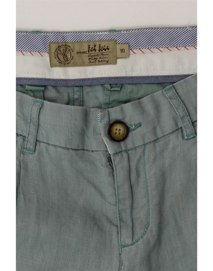 FAT FACE Γυναικείο ίσιο casual παντελόνι UK 10 Small W32 L25 Green Lenn