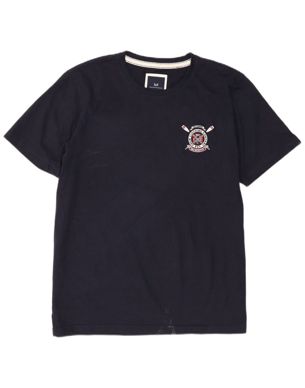 Ανδρικό T-Shirt Crew Clothing Top XL Navy Blue Cotton