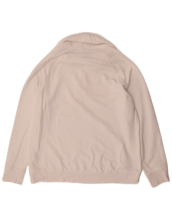 Γυναικείο φούτερ Calvin Klein Jeans Jumper UK 16 μεγάλο λευκό βαμβακερό