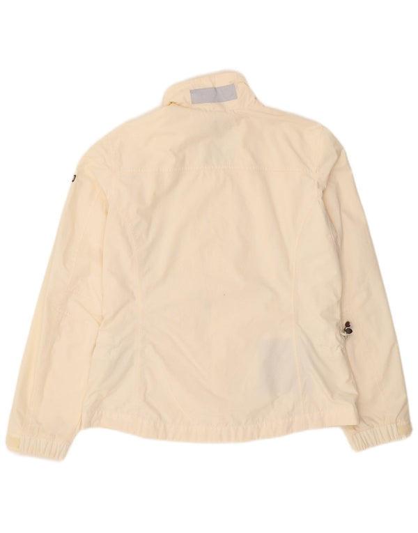 Napapijri Γυναικείο μπουφάν βροχής UK 18 XL Off White Polyamide