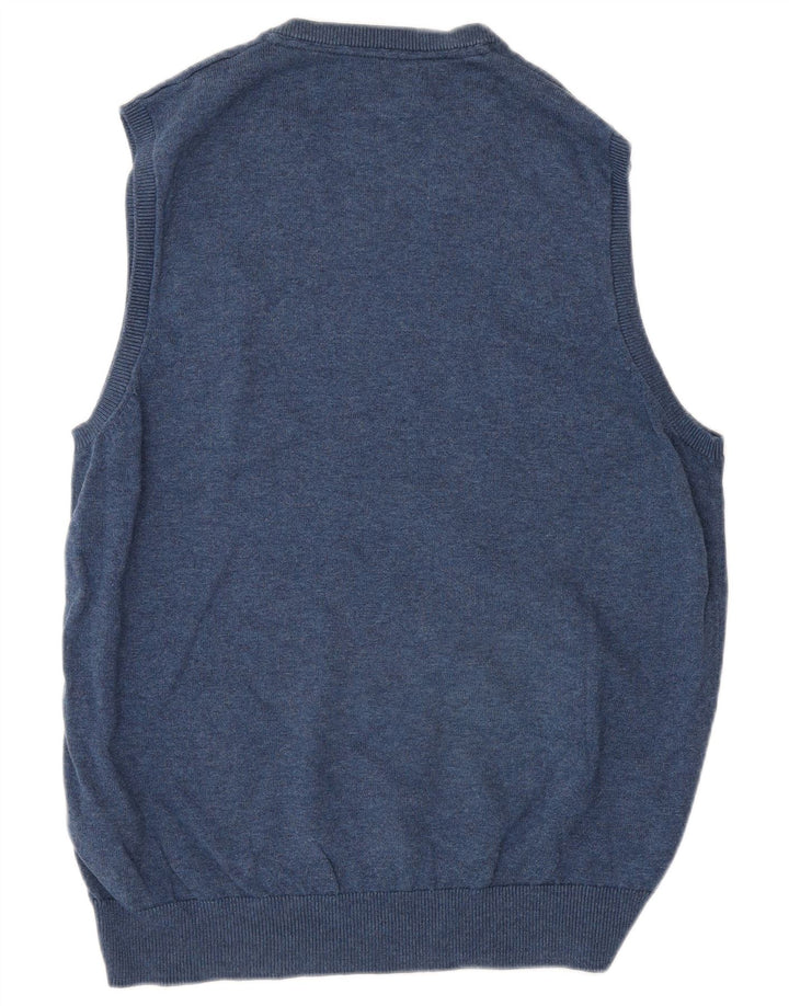 Marks & Spencer Ανδρικό γιλέκο Tank Top Μεσαίο Navy Blue Cotton