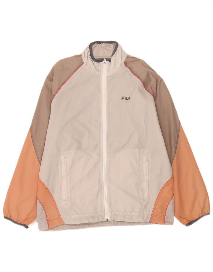 Ανδρική φόρμα Fila Top Jacket Small Beige Colourblock Polyamide