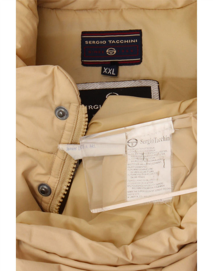 SERGIO TACCHINI Ανδρικό παλτό UK 44 2XL Beige Polyester