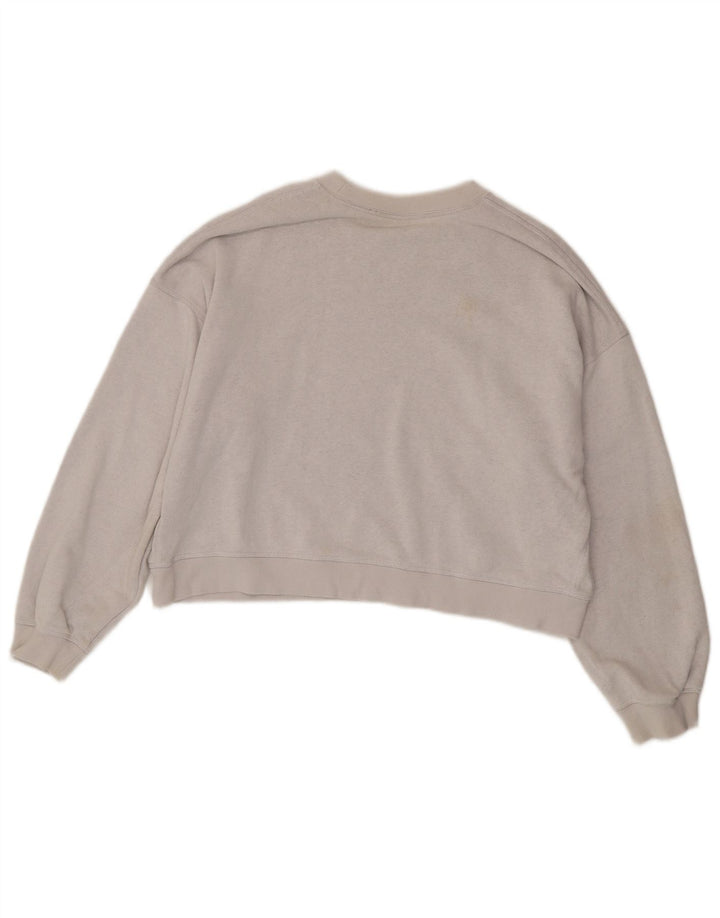 Γυναικείο φούτερ Nike Crop Oversized Jumper UK 14 Μεσαίο γκρι βαμβακερό