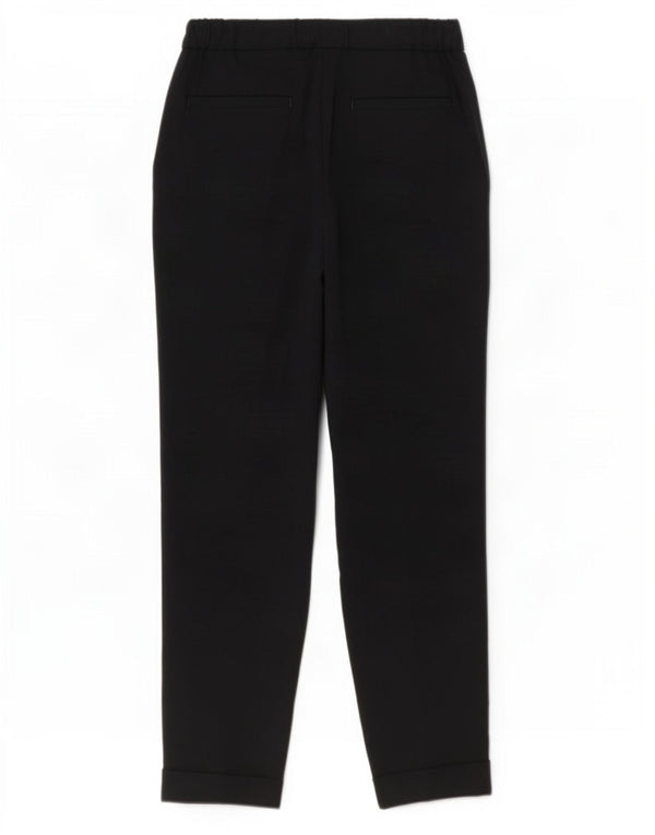 Marks & Spencer Γυναικείο ίσιο casual παντελόνι UK 8 Small W28 L27 Black