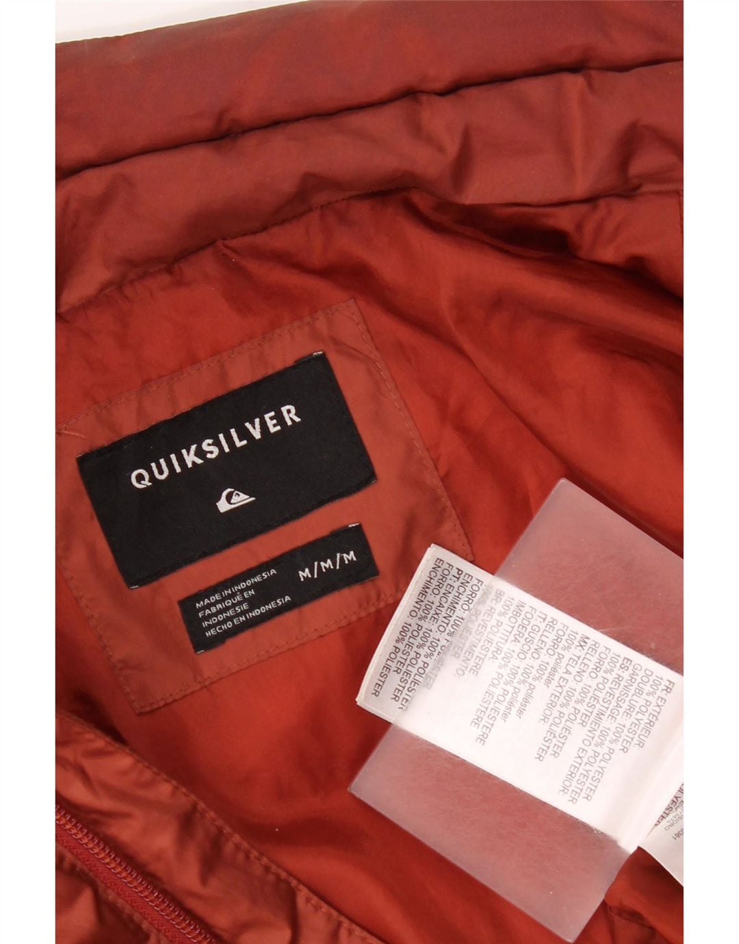 Quiksilver Ανδρικό μπουφάν με επένδυση UK 38 Μεσαίο καφέ πολυεστέρας