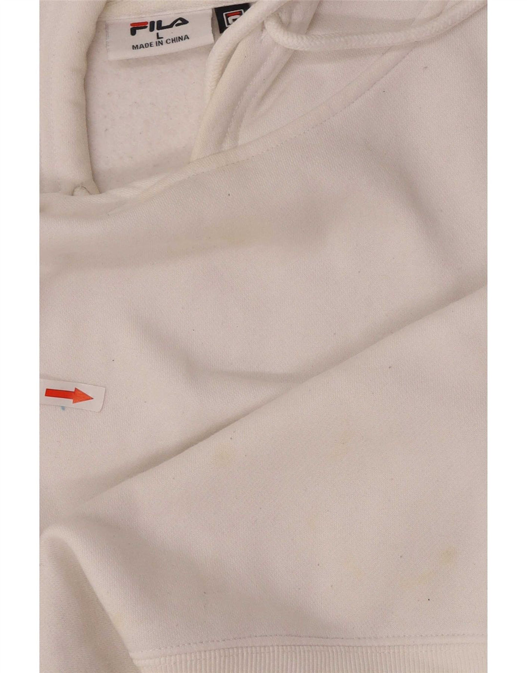 Fila Ανδρικό Hoodie Jumper Μεγάλο λευκό βαμβακερό