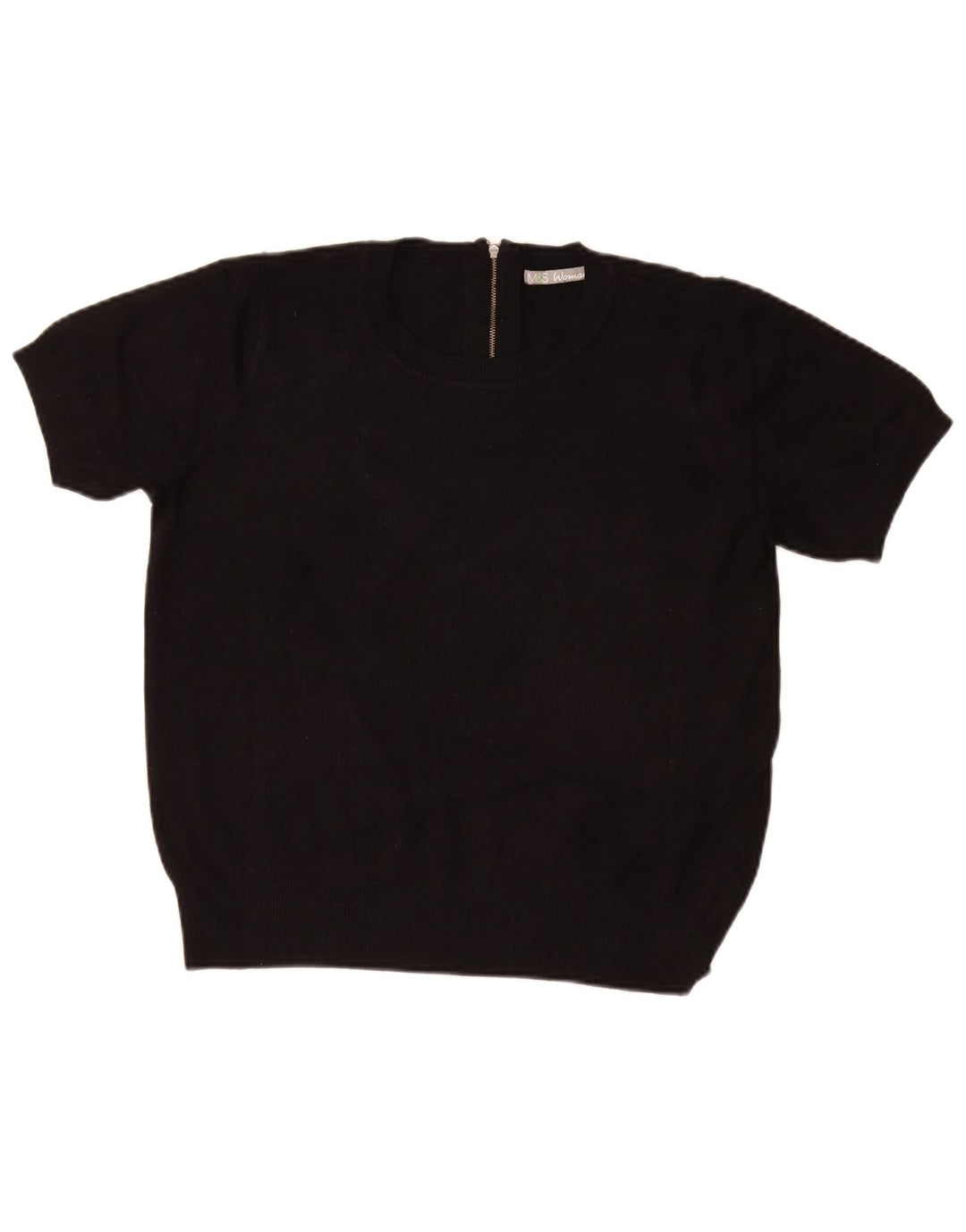 MARKS & SPENCER Γυναικείο πουλόβερ με λαιμόκοψη UK 16 μεγάλο μαύρο