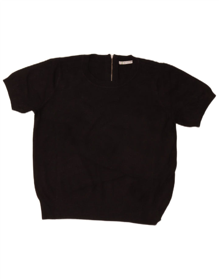 MARKS & SPENCER Γυναικείο πουλόβερ με λαιμόκοψη UK 16 μεγάλο μαύρο