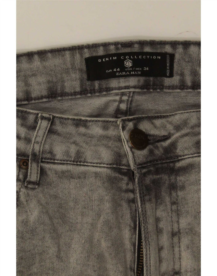Zara Ανδρικό Slim Jeans EU 44 Large W34 L30 Grey