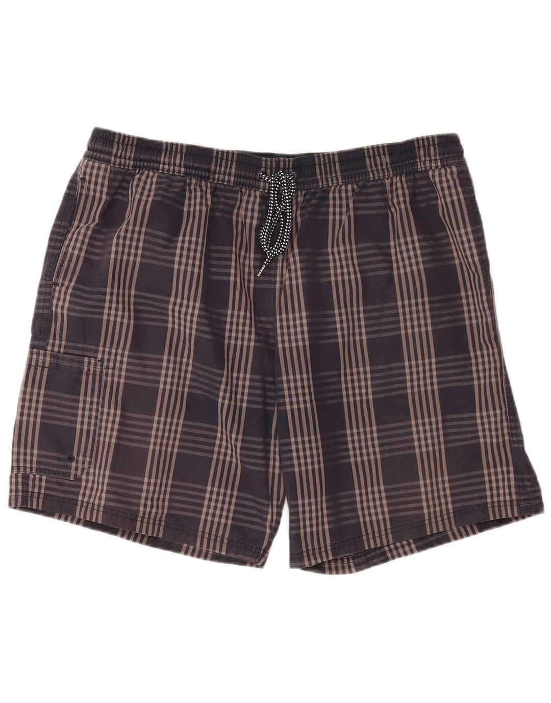 Ανδρικό σορτς κολύμβησης Marks & Spencer Cargo 2XL Navy Blue Check Cotton