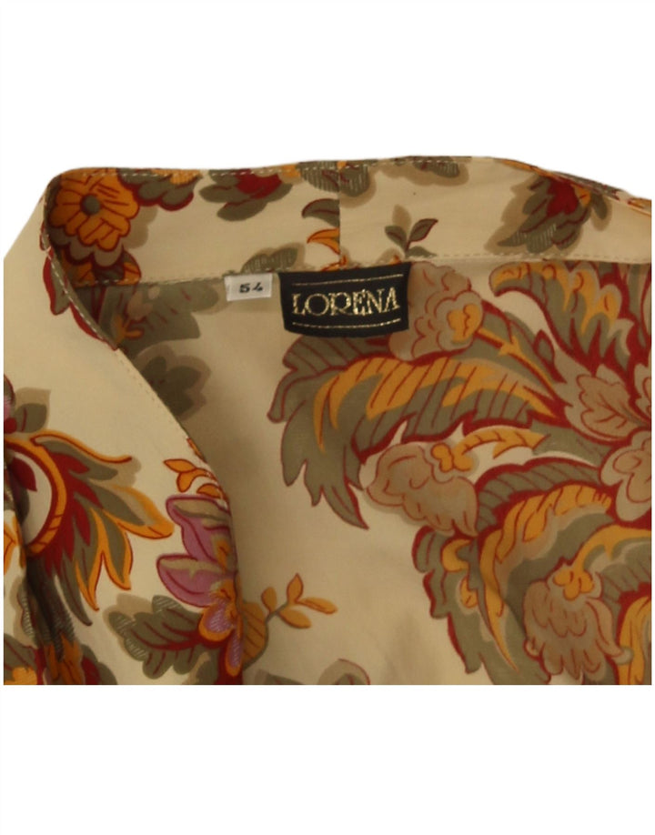 Lorena Γυναικείο Πουκάμισο Μπλούζα IT 54 2XL Beige Paisley
