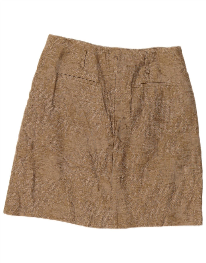 Massimo Dutti Γυναικεία Μίνι Φούστα W34 Μεγάλη Μπεζ Floral