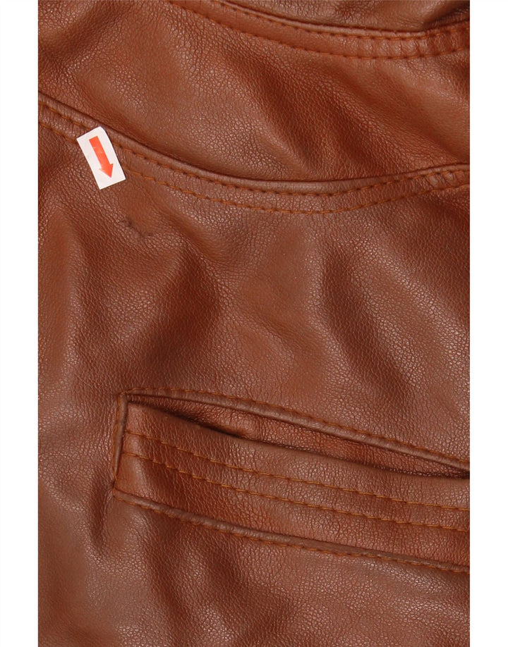 Vintage Ανδρικό Δερμάτινο Μπουφάν UK 38 Μεσαίο Καφέ