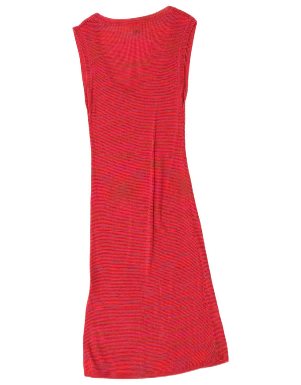 Missoni γυναικείο αμάνικο φόρεμα UK 8 Small Red Flecked