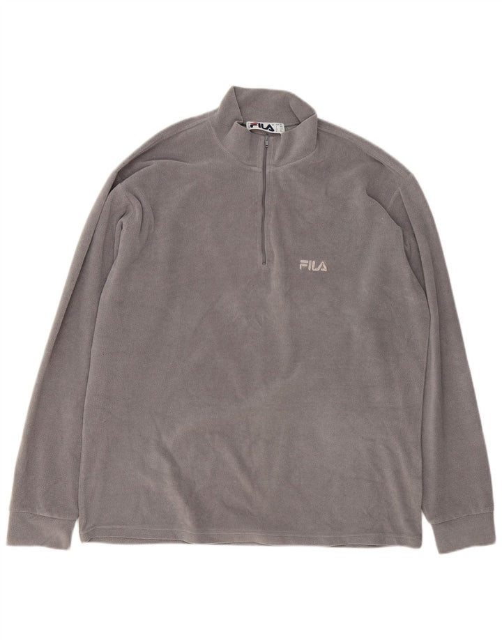 Ανδρικό φερμουάρ FILA Fleece Jumper XL Grey