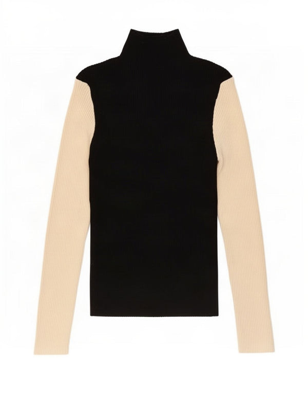 Zara Γυναικείο τοπ Μακρύ μακρυμάνικο UK 18 XL Μαύρο Βισκόζη