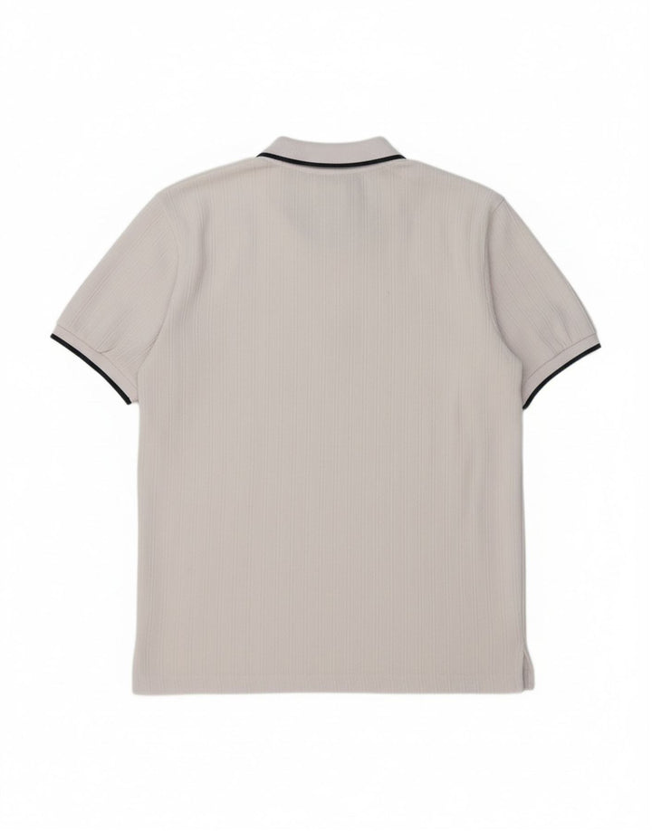 UMBRO Mens Relaxed Fit Polo Shirt Medium White Polyester