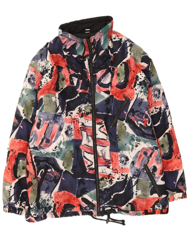 Vintage Ανδρικό Abstract Pattern Windbreaker Jacket UK 42 XL Πολύχρωμο