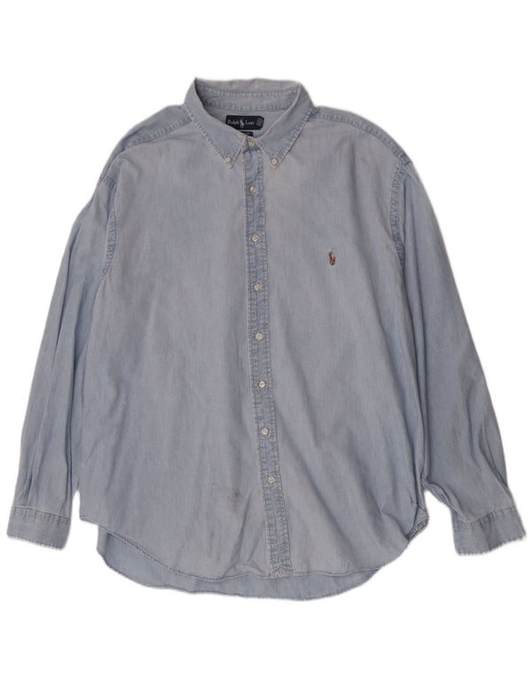 Ανδρικό πουκάμισο Ralph Lauren Classic Fit 3XL Μπλε βαμβακερό