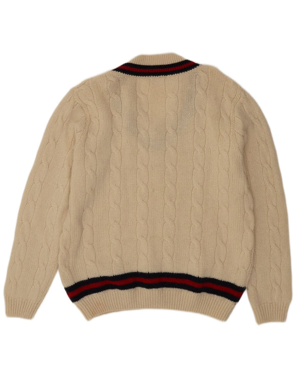Brandy Melville γυναικείο πουλόβερ με λαιμόκοψη UK 18 XL σε ανοιχτό ριγέ