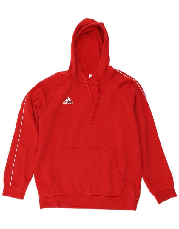 Adidas Ανδρικό Hoodie Jumper XL Red Cotton Sports
