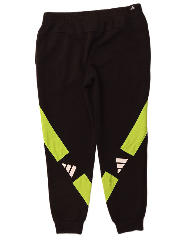 Ανδρική φόρμα ADIDAS Παντελόνι Joggers XL Μαύρο Colourblock Βαμβακερό