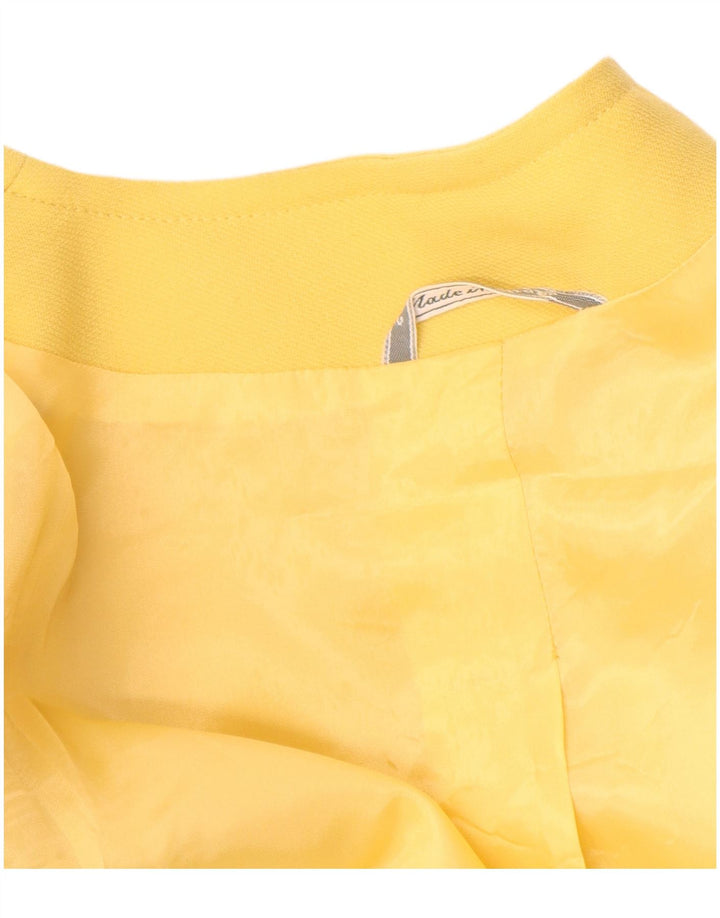 Vintage γυναικείο σακάκι blazer UK 16 Large Yellow