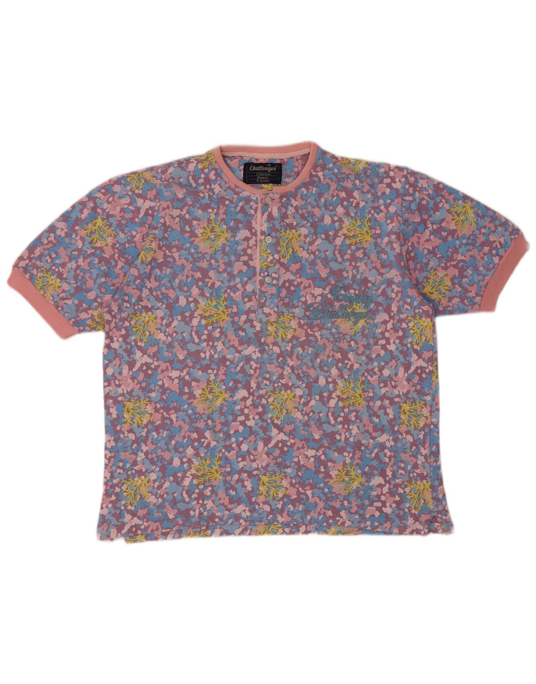 Challenger Ανδρικό T-Shirt Top XL Πολύχρωμο Βαμβακερό Floral
