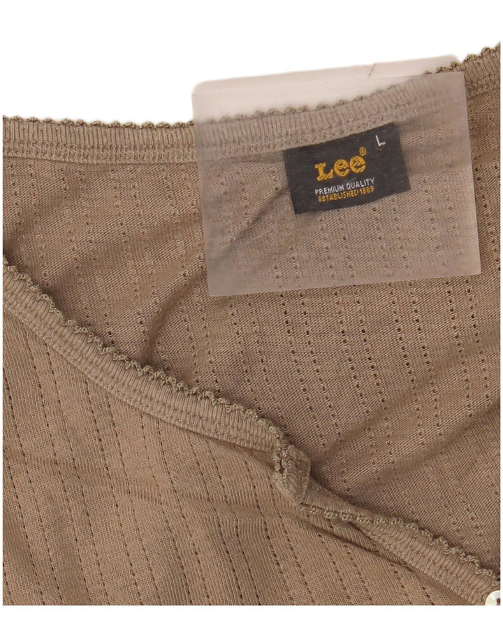 Lee Γυναικείο τοπ μακρυμάνικο UK 14 Large Beige