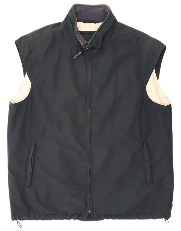 Loro Piana Ανδρικό Gilet UK 42 XL Μαύρο παρθένο μαλλί