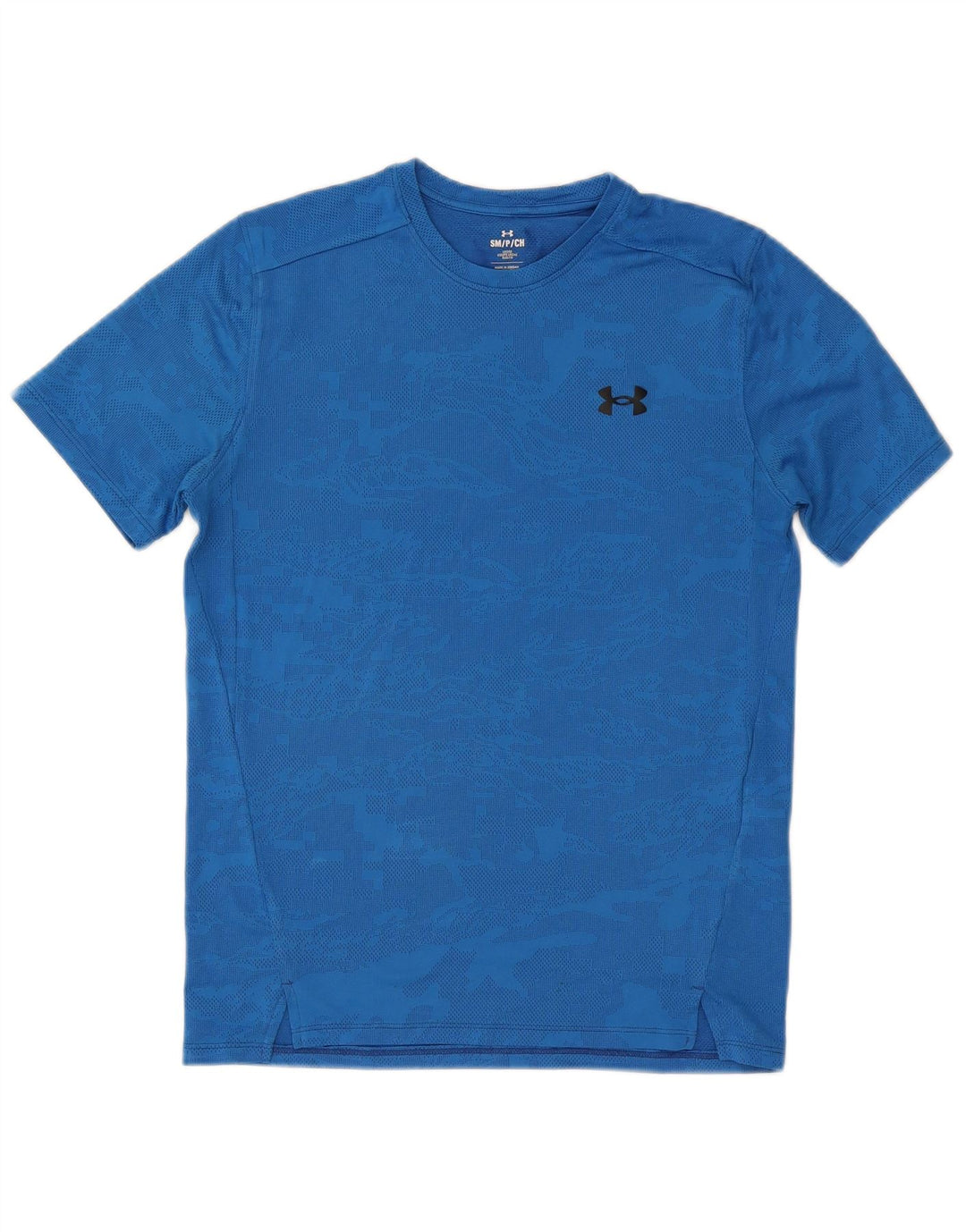 Under Armour Ανδρικό T-Shirt Top Small Blue Camouflage Polyester