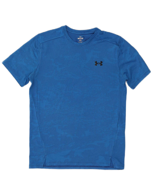 Under Armour Ανδρικό T-Shirt Top Small Blue Camouflage Polyester