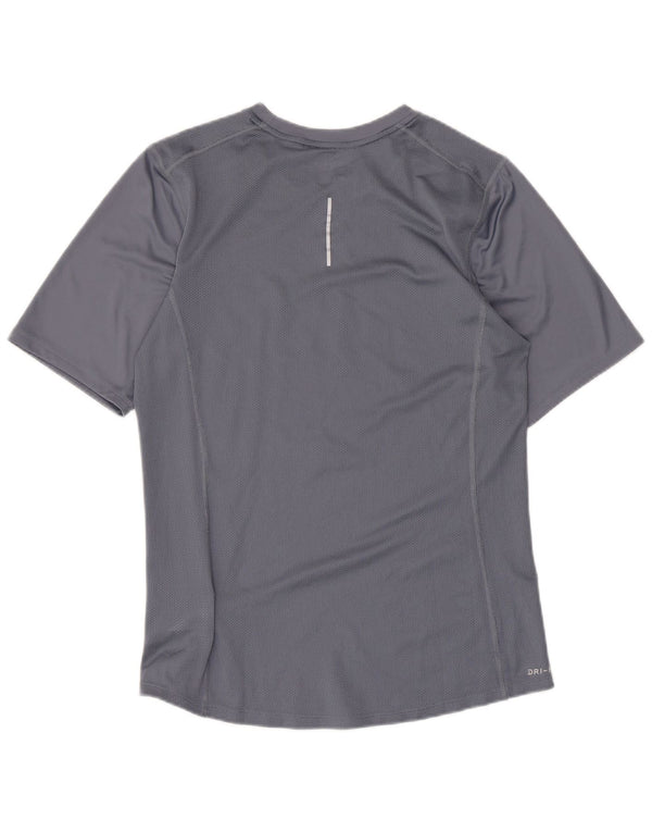Ανδρικό μπλουζάκι Nike με γραφικό Dri Fit Small Grey Polyester