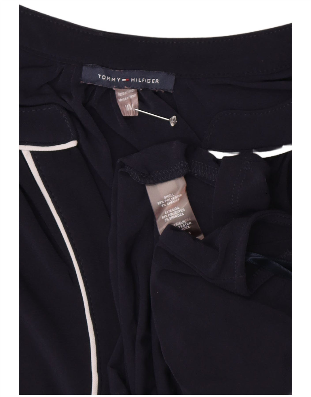 Γυναικεία μπλούζα TOMMY HILFIGER Top UK 14 Medium Navy Blue Polyester