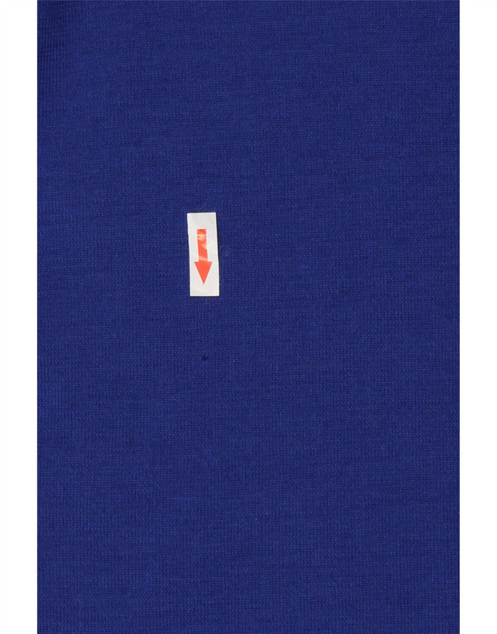 Cos Γυναικείο φόρεμα μπλουζάκι UK 10 Small Blue Wool
