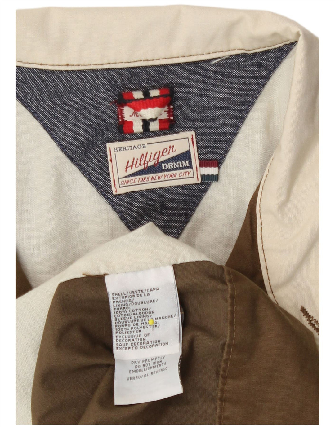 Ανδρικό μπουφάν Tommy Hilfiger UK 38 Medium Khaki Cotton